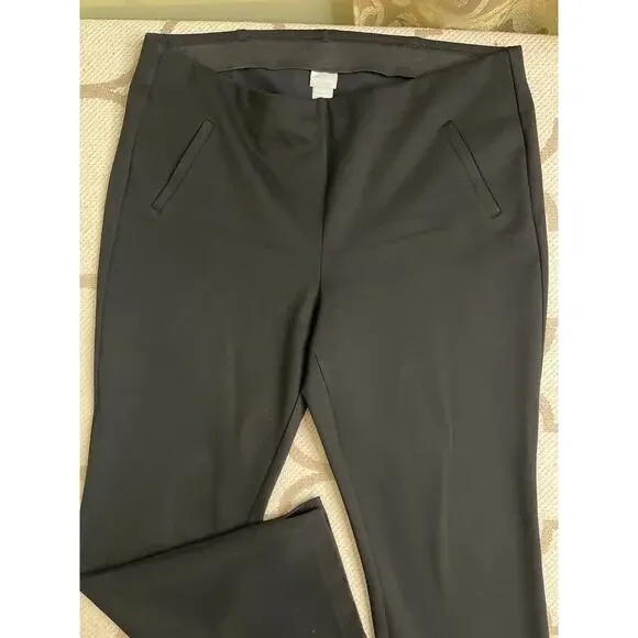 Chico’s Black SO Slimming 360 Juliet Full Length Ponte Knit Slim Pants, Size 16 - Picture 15 of 15